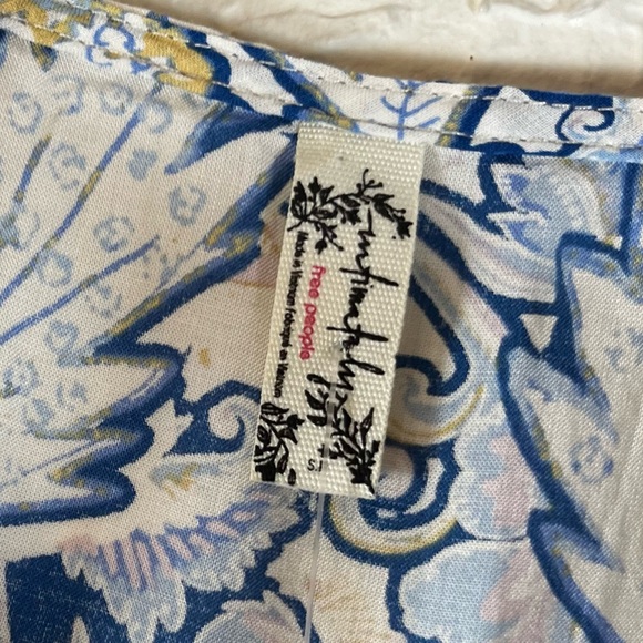 Free People Forever Yours Slip Maxi Dress in Blue Floral - Picture 14 of 15